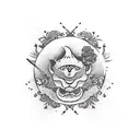  Softe cone ice cream  tattoo design idea