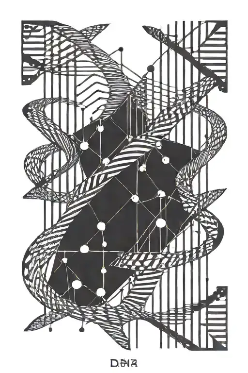 DNA tattoo design idea