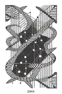 DNA tattoo design idea