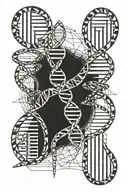 DNA tattoo design idea