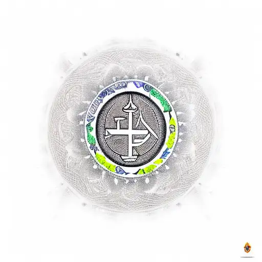 indian flag with all religion logos tattoo design idea