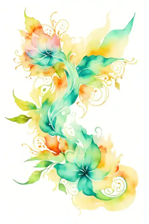 spiritual awakening tattoo design idea