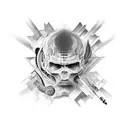 duality of man tattoo design idea