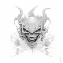 duality of man tattoo design idea