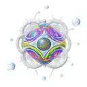 molecule dmt tattoo design idea