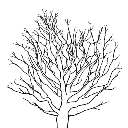 Hemlock Tree scientific diagram tattoo design idea