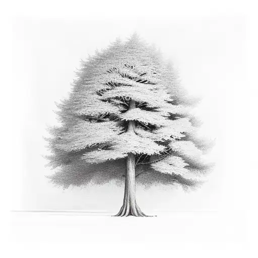 Hemlock Tree tattoo design idea