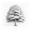 Hemlock Tree tattoo design idea