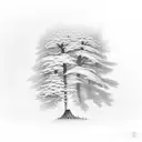 Hemlock Tree tattoo design idea