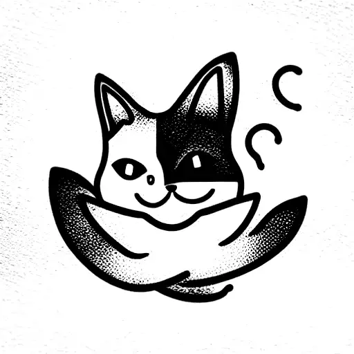 cute cat tattoo tattoo design idea