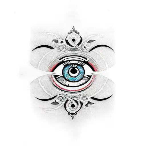 Evil Eye tattoo design idea