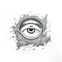 Evil Eye tattoo design idea