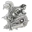 never go back even to get a running start tattoo design idea