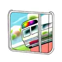 bus window whit universe tattoo design idea