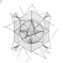 square with triangle tattoo design idea