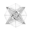 square with triangle tattoo design idea