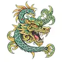 feathered serpent   tattoo design idea