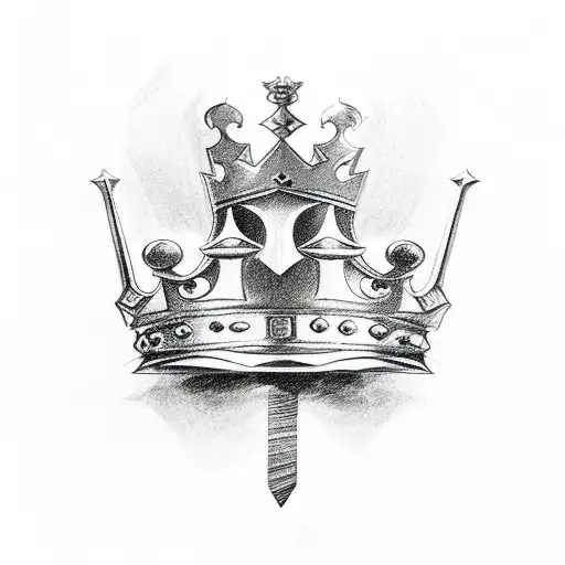 king chess piece tattoo design idea