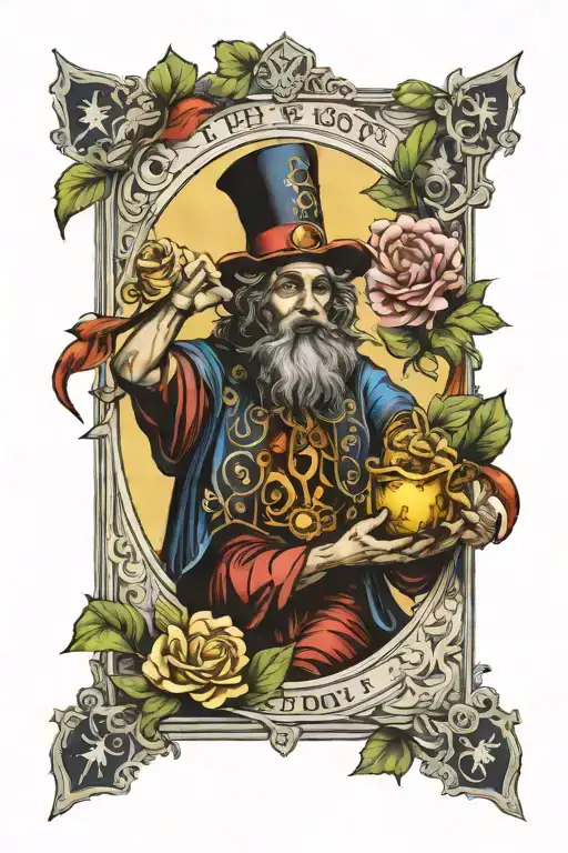 the fool tarot card tattoo design idea