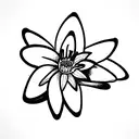 daisy, daffodil,water Lily, Lily of the valley, holly, around a butterfly  tattoo design idea