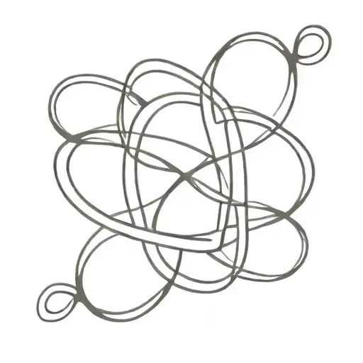 kiara and kendra on an infinity symbol intertwined tattoo design idea
