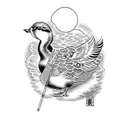 wizard the duck  tattoo design idea