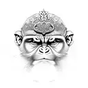 three wise monkeys tattoo design idea