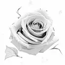 Roman numerals for January 25 2022 with roses growing up to shoulder where they meet a cloud and lightning coming down tattoo design idea