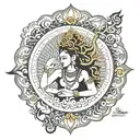 shiv maha mritunjay mantra tattoo design idea
