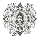 shiv maha mritunjay mantra tattoo design idea