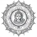 shiv maha mritunjay mantra tattoo design idea
