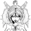 lilith deamon child tattoo design idea
