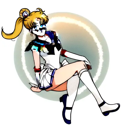 sailor moon, not very girly tattoo design idea