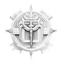 caduceus  tattoo design idea