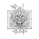 caduceus  tattoo design idea