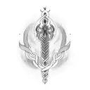 caduceus  tattoo design idea