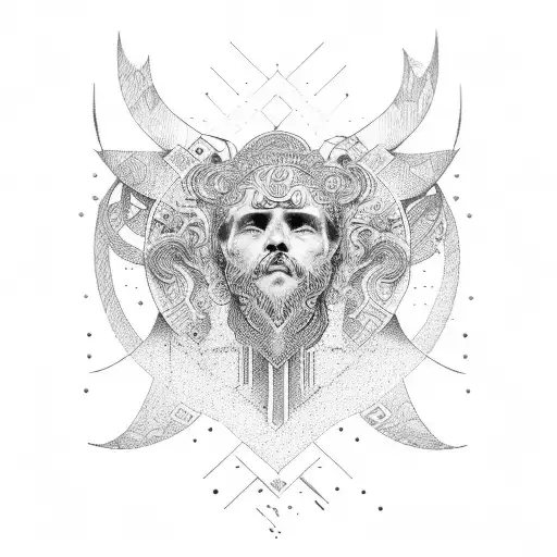 stoicism sleeve  tattoo design idea