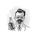 bartender tattoo design idea
