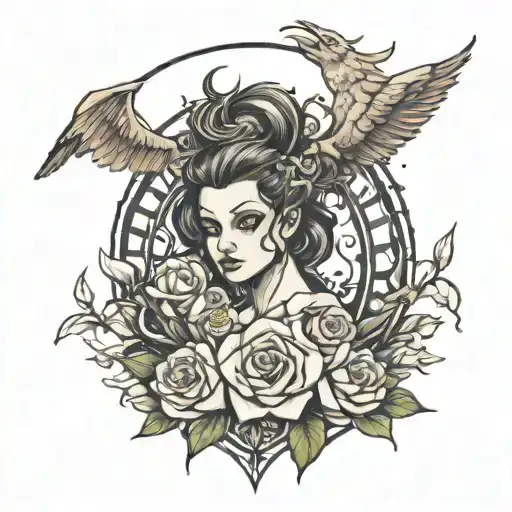 never give up tattoo design idea