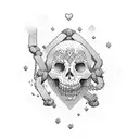 Breaking Heart with Chains tattoo design idea