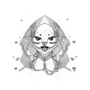 Breaking Heart with Chains tattoo design idea