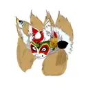 kitsune mask tattoo design idea