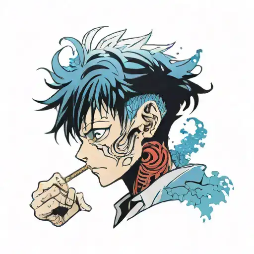 Jujutsu Kaisen Megumi tattoo design idea