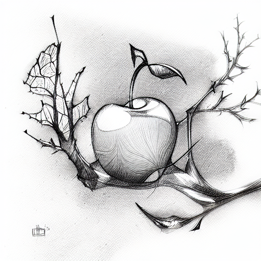 Cherry tattoo design idea