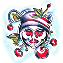 Cherry tattoo design idea