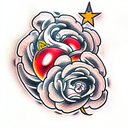 Cherry tattoo design idea