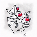 Cherry tattoo design idea