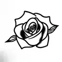 Name Emma with flowers tattoo design idea