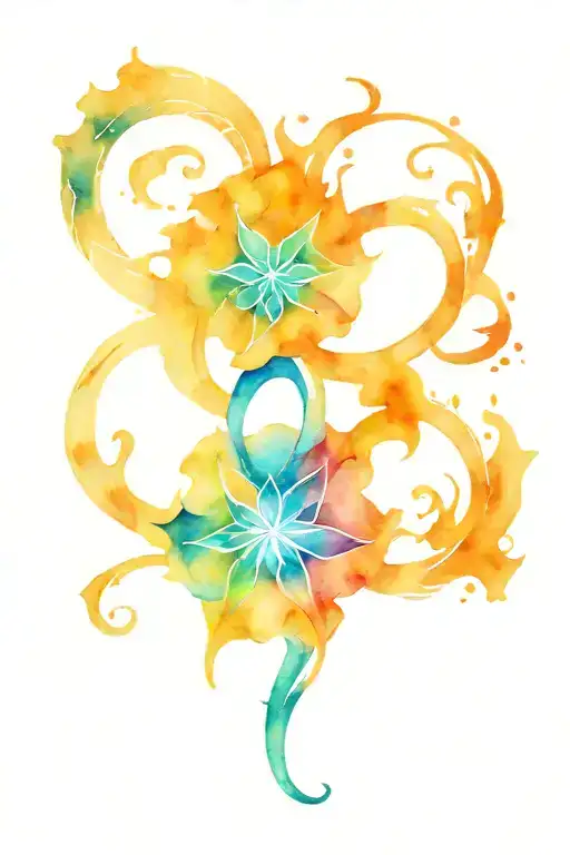 gemini zodiac sign tattoo design idea