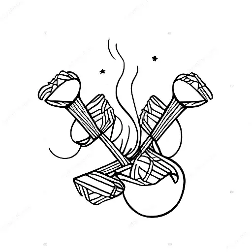 drumsticks tattoo design idea